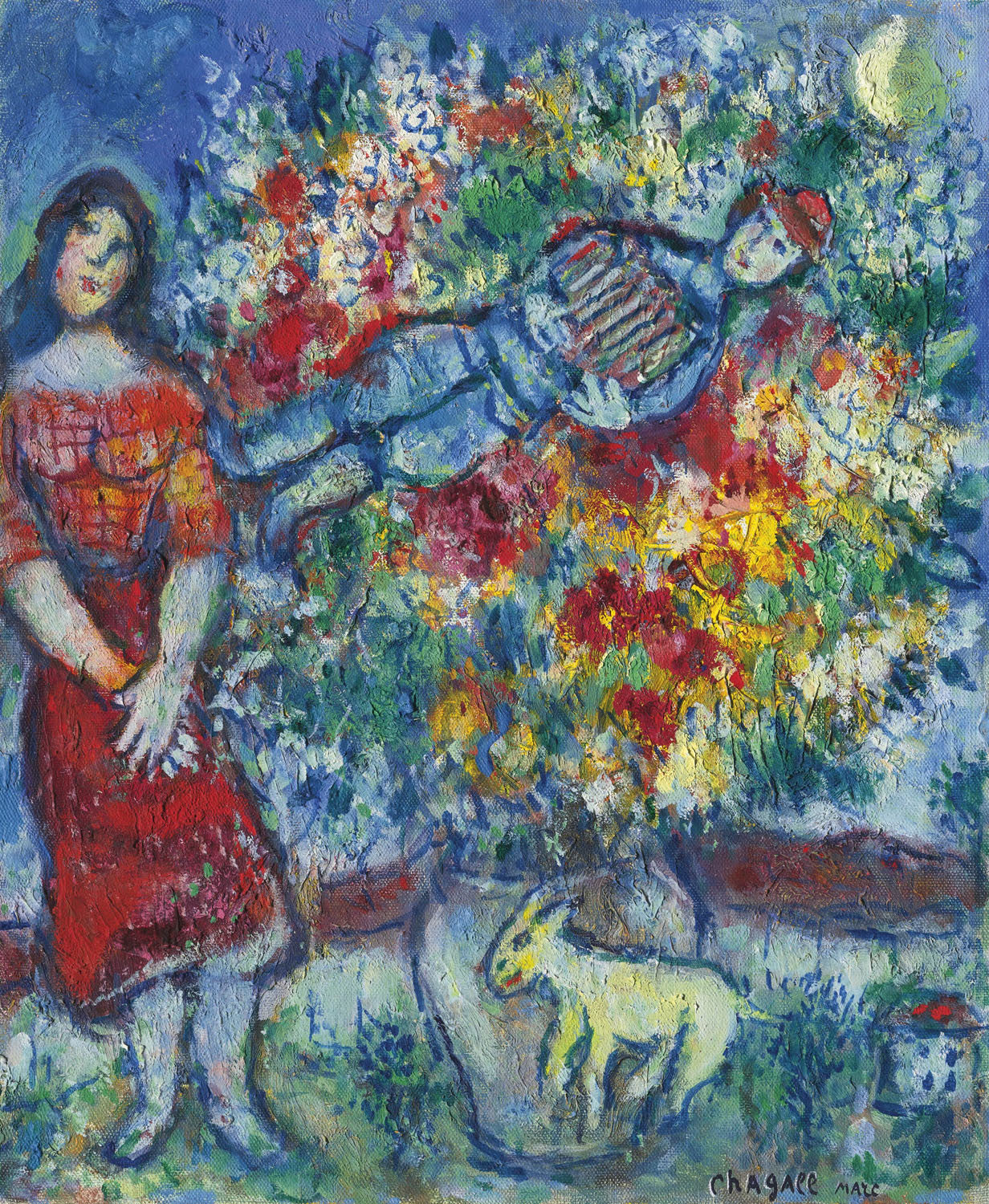 Marc Chagall - Le Joeur D'Accordéon-Reproduction-Get Custom Art
