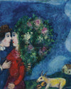 Marc Chagall - Les Amoureux Au Bouquet
