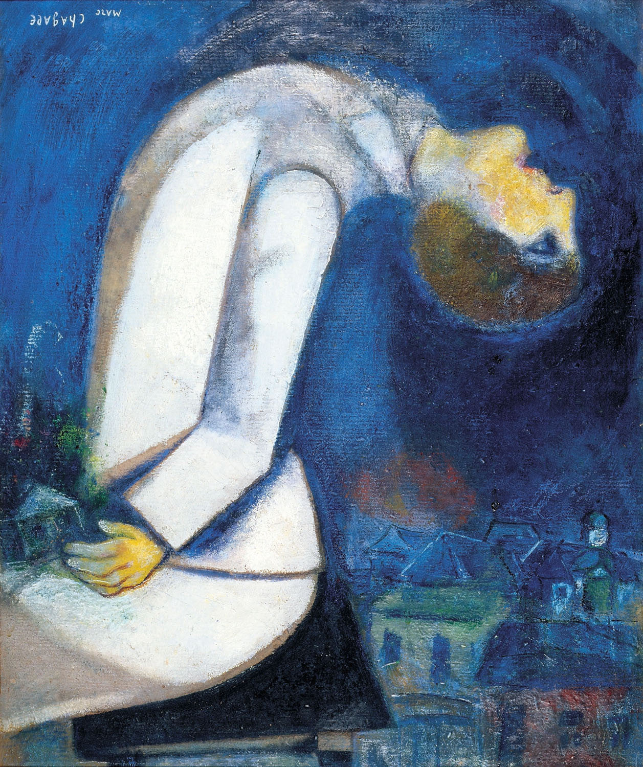 Marc Chagall - Man with his Head Thrown Back