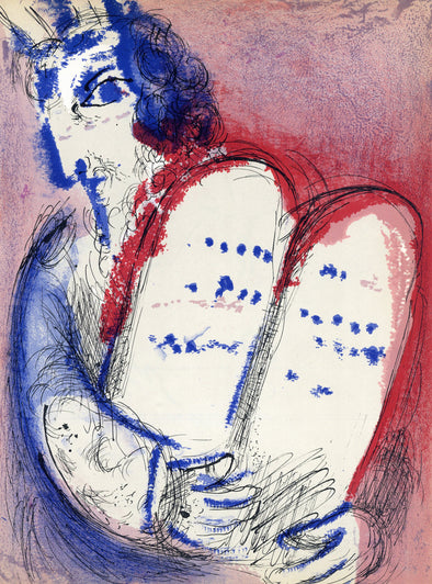 Marc Chagall - Moses with the Tablets of Law