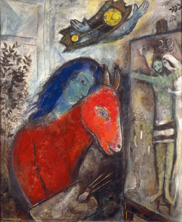 Marc Chagall - Self Portrait with Clock