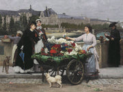 Marie François Firmin-Girard - Flower Seller on the Pont Royal