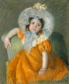 Mary Cassatt - Margot in Orange Dress