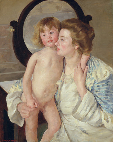 Mary Cassatt - Mother and Child (The Oval Mirror)
