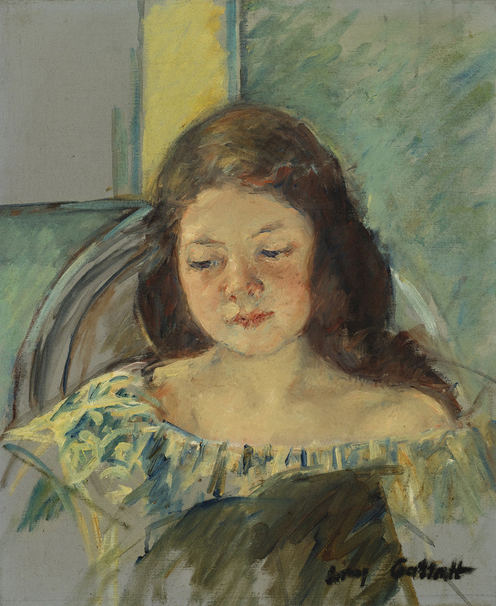 Mary Cassatt - Study for Françoise in a Round Backed-Reproduction-Get Custom Art