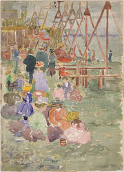 Maurice Brazil Prendergast - Swings, Revere Beach