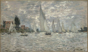 Monet - Les Barques Régates À Argentauil Vers-Reproduction-Get Custom Art