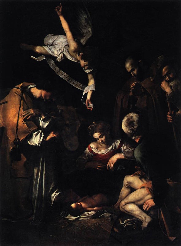Caravaggio - Nativity with San Lorenzo and San Francesco