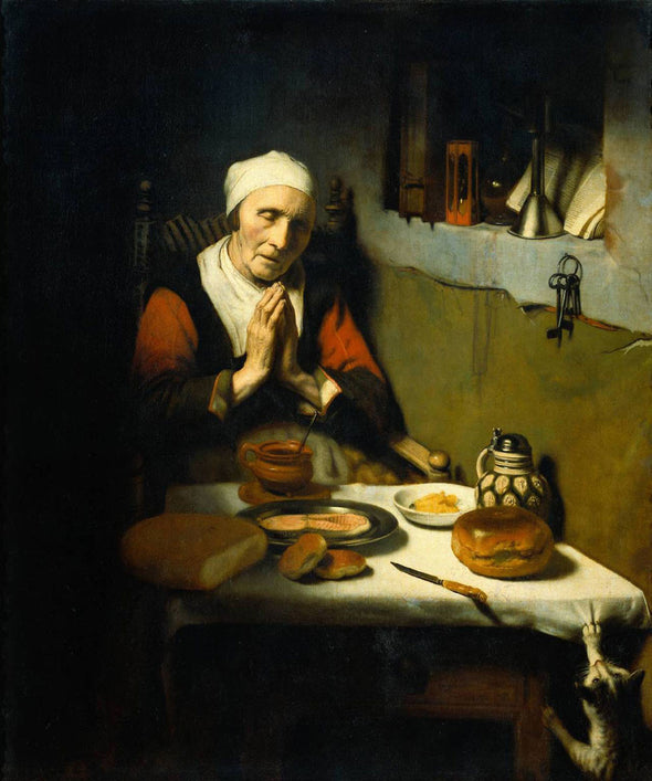 Nicolaes Maes - Old Woman at Prayer