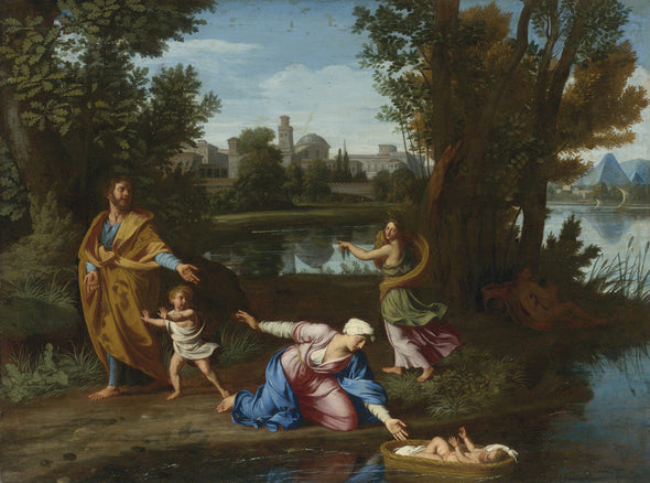 Nicolas Poussin - Moses Cast into the Nile