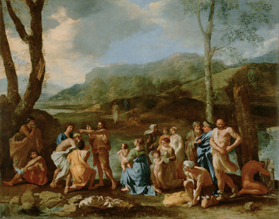 Nicolas Poussin - Saint John Baptizing in the River Jordan