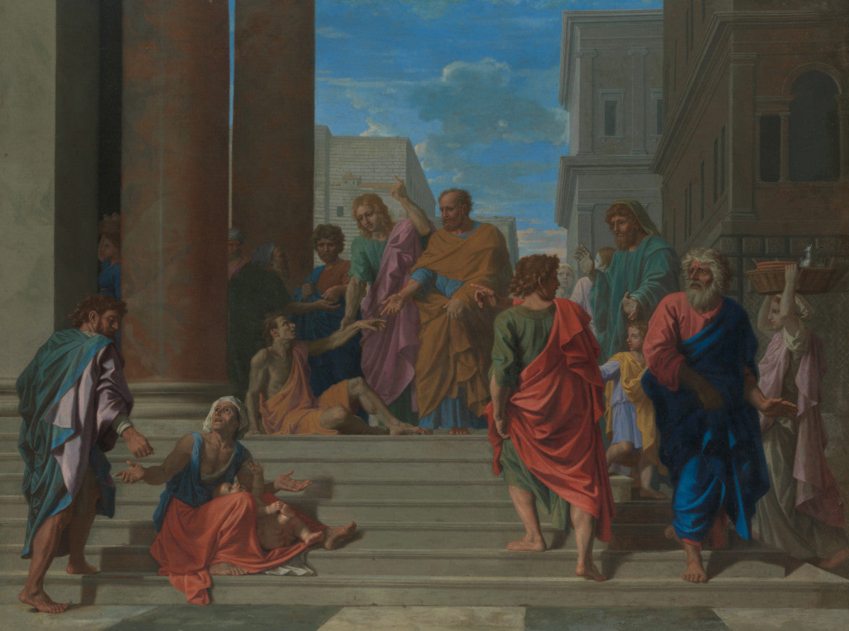 Nicolas Poussin - Saints Peter and John Healing the Lame Man