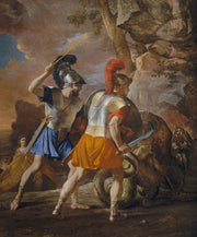 Nicolas Poussin - The Companions of Rinaldo-Reproduction-Get Custom Art