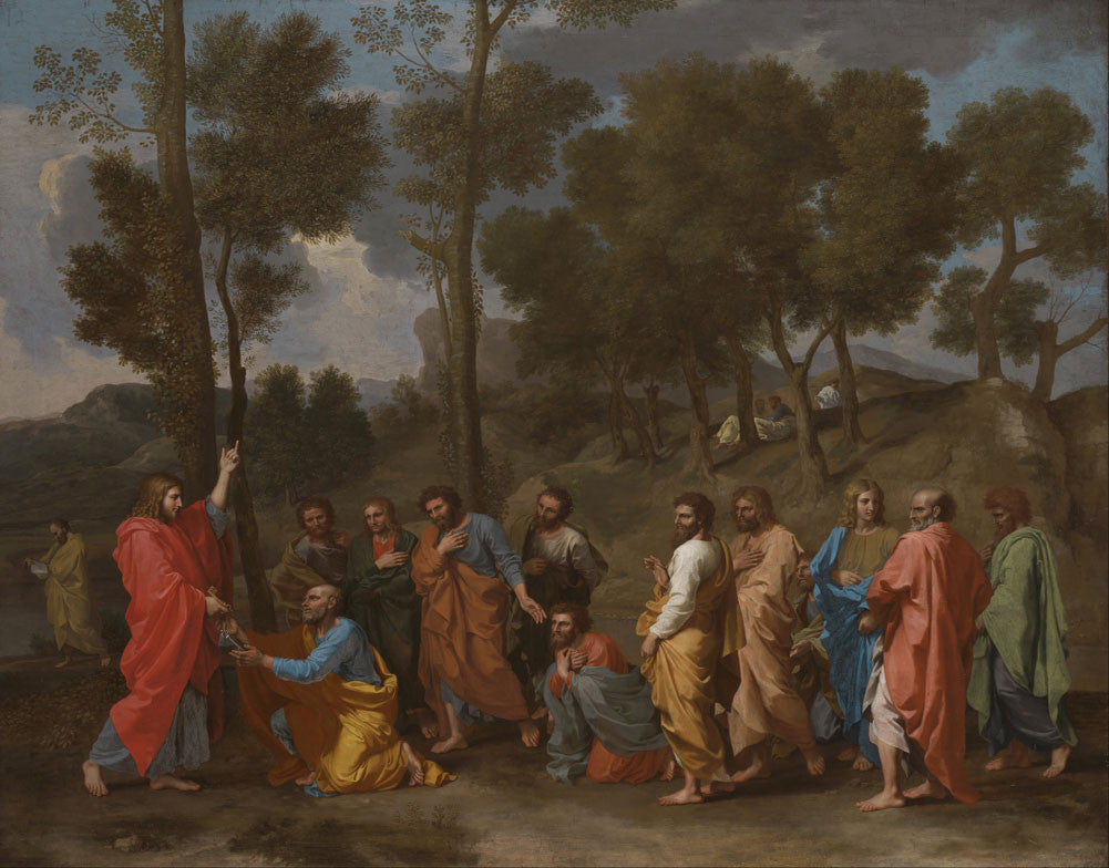 Nicolas Poussin - The Sacrament of Ordination (Christ Presenting the Keys to Saint Peter)