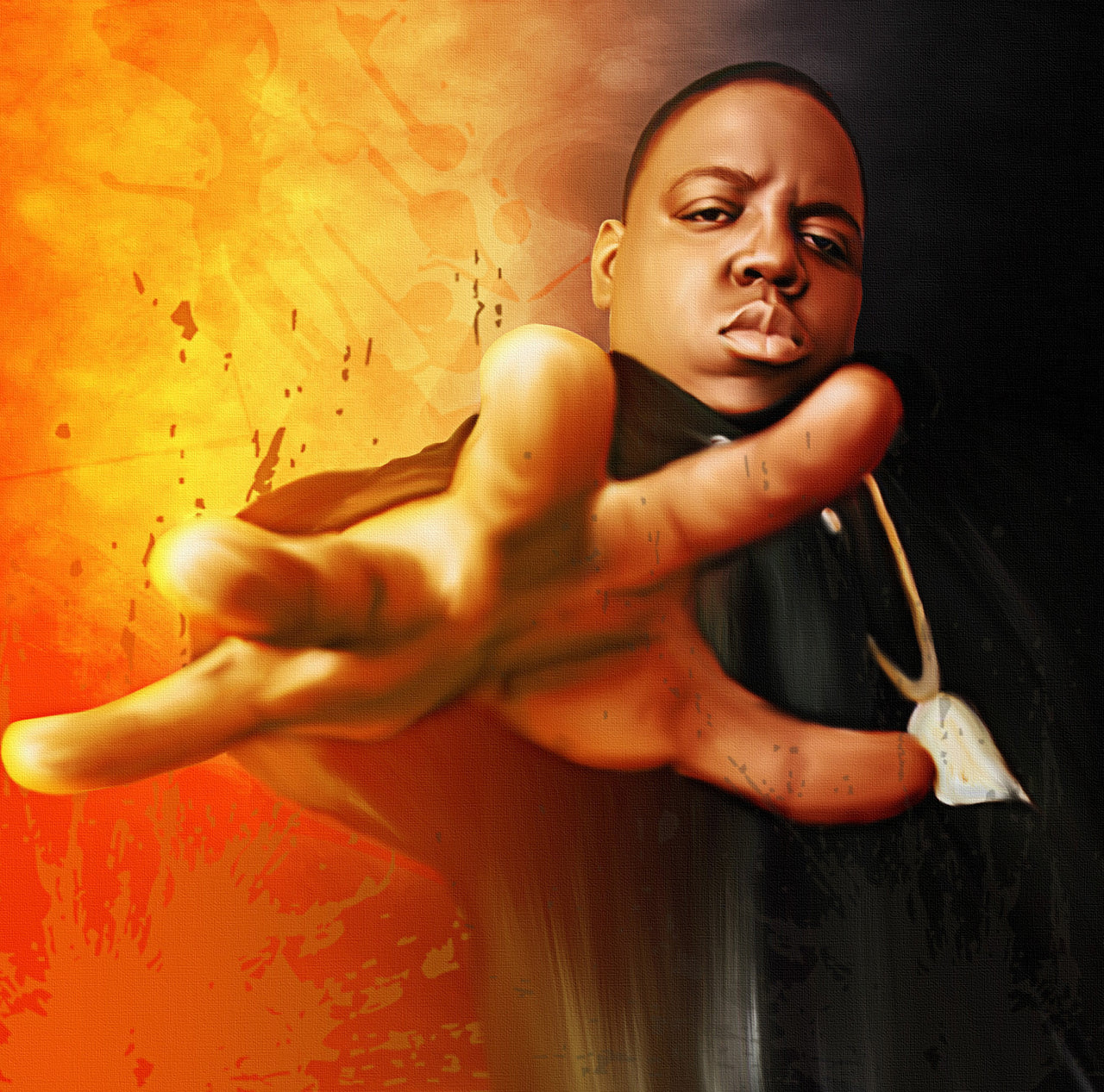 Notorious Big Digital Painting - Get Custom Art