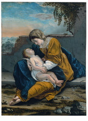Orazio Gentileschi - Madonna and Child-Reproduction-Get Custom Art