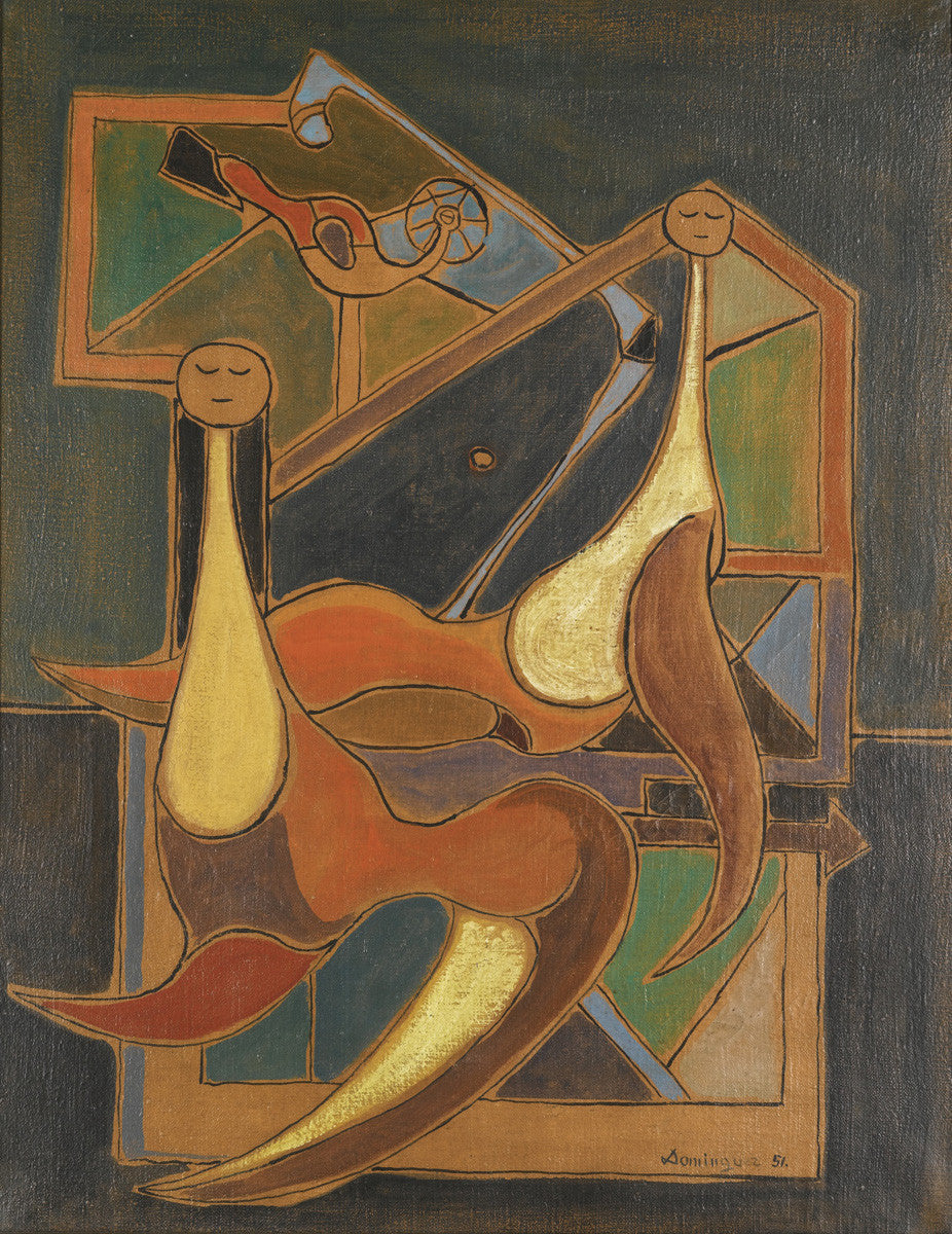 Oscar Dominguez - Deux Femmes-Reproduction-Get Custom Art