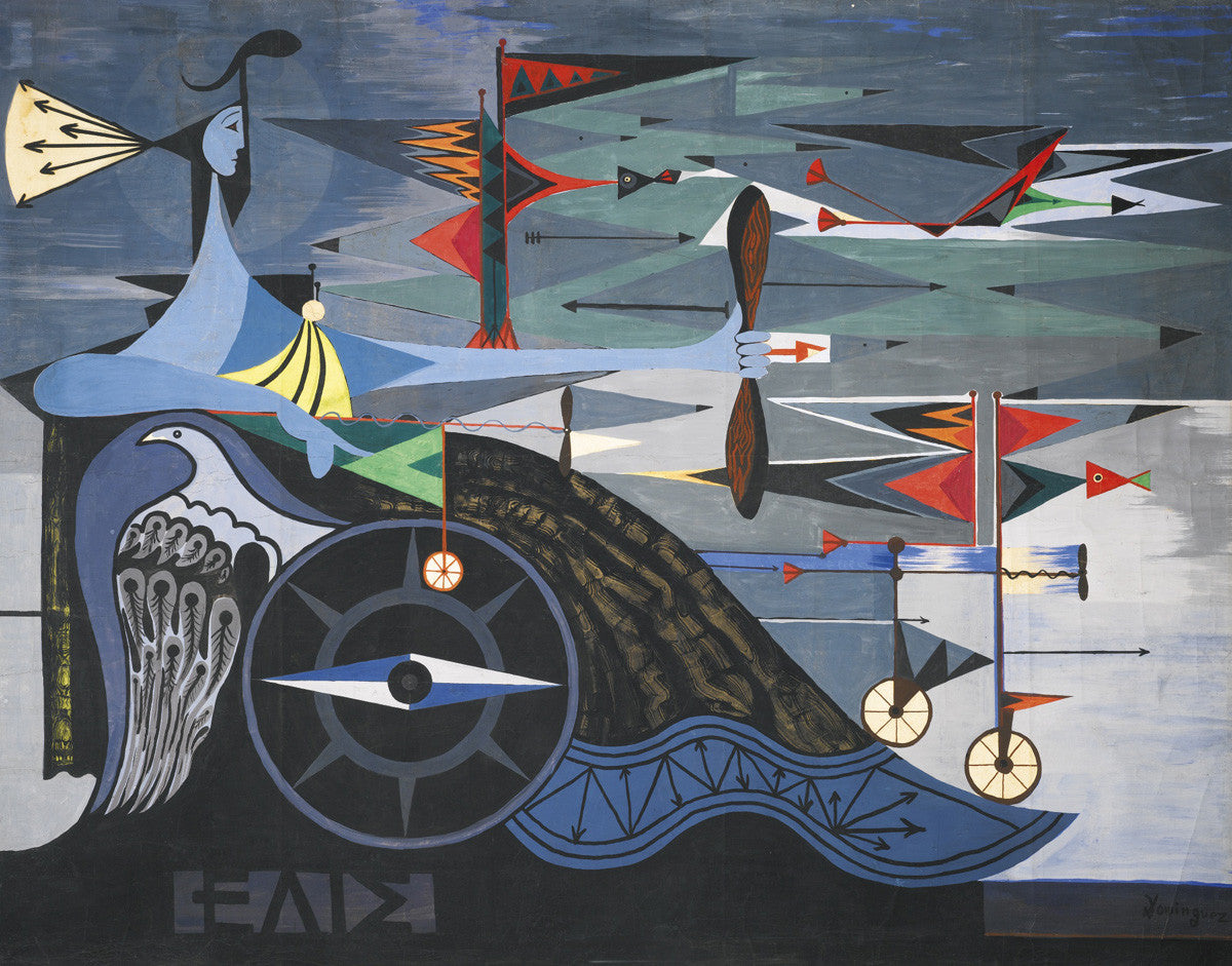 Oscar Dominguez - Eolo (Aeolus)-Reproduction-Get Custom Art
