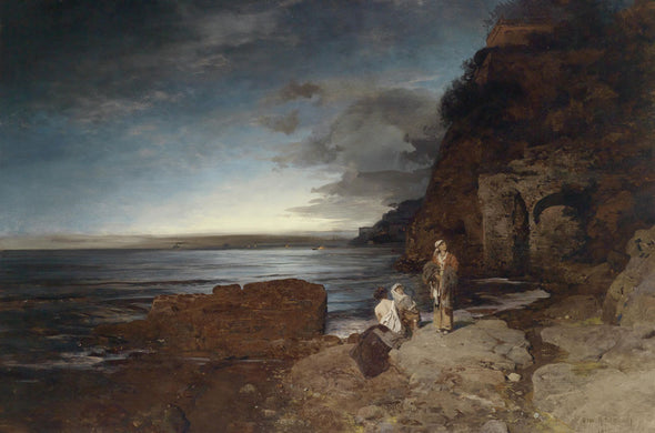 Oswald Achenbach - Evening on the Coast