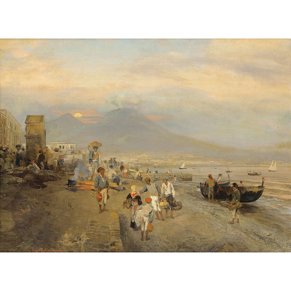 Oswald Achenbach - View of Naples