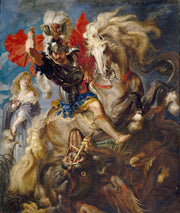 Peter Paul Rubens - Saint George and the Dragon-Reproduction-Get Custom Art