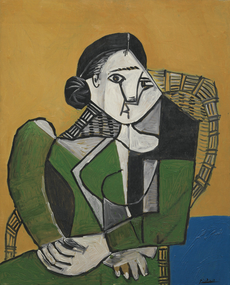 Pablo Picasso - Femme Assise Dans Un Fauteuil Canvas & Poster Wall