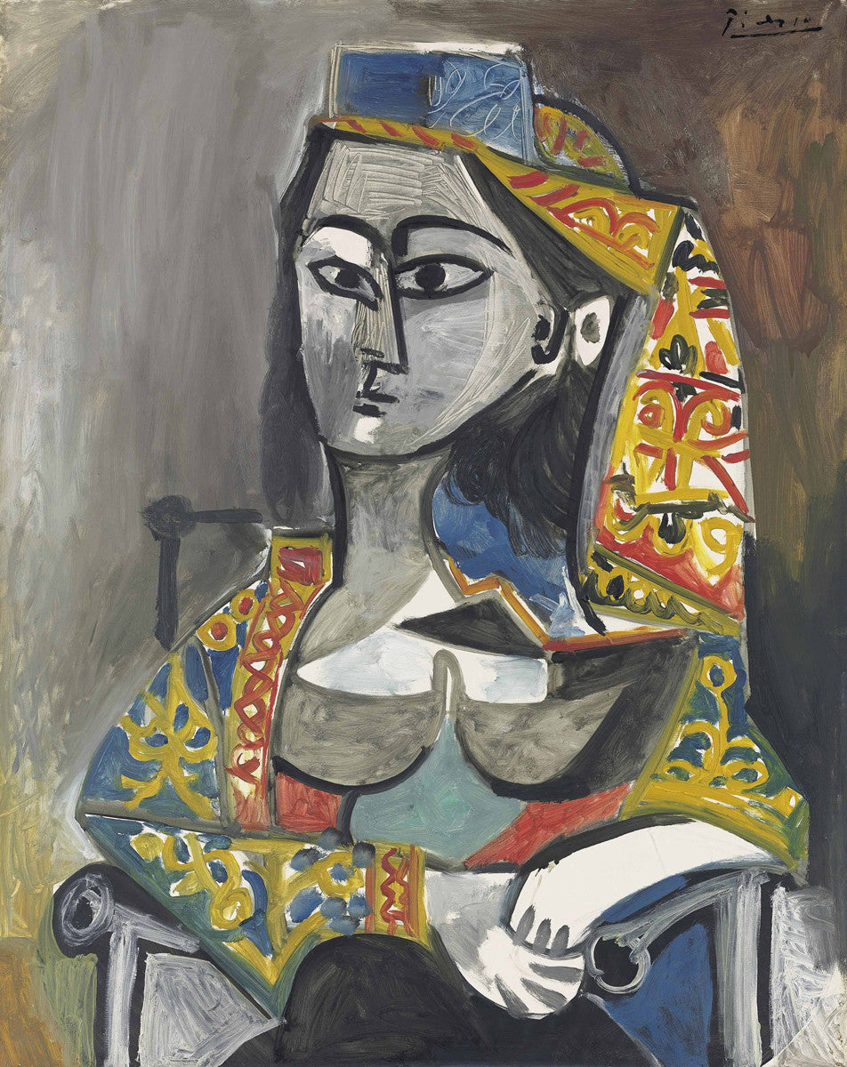 Pablo Picasso - Femme au costume turc dans un fauteuil-Reproduction-Get Custom Art