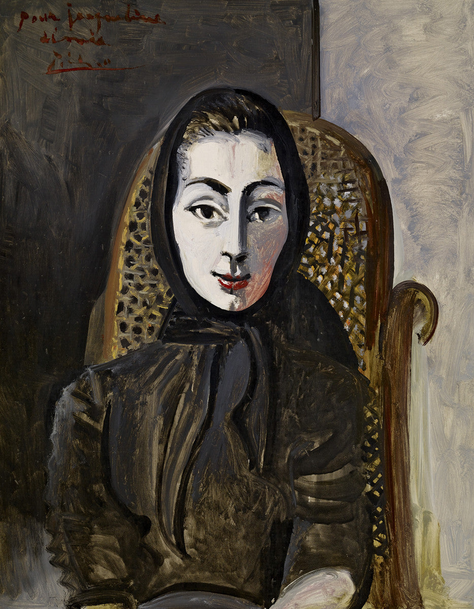 Pablo Picasso - Jacqueline with a Black Scarf-Reproduction-Get Custom Art