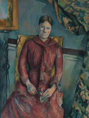 Paul Cézanne - Madame Cézanne in a Red Dress-Reproduction-Get Custom Art