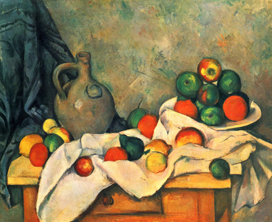 Paul Cézanne - Rideau, Cruchon et Compotier