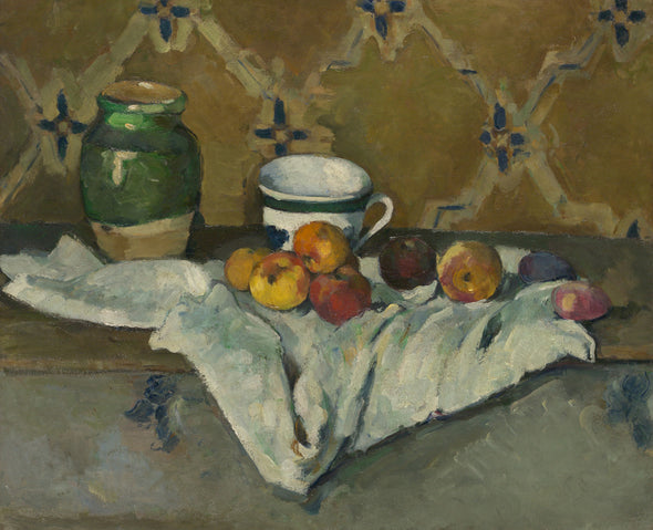 Paul Cézanne - Still Life with Jar, Cup, and Apples