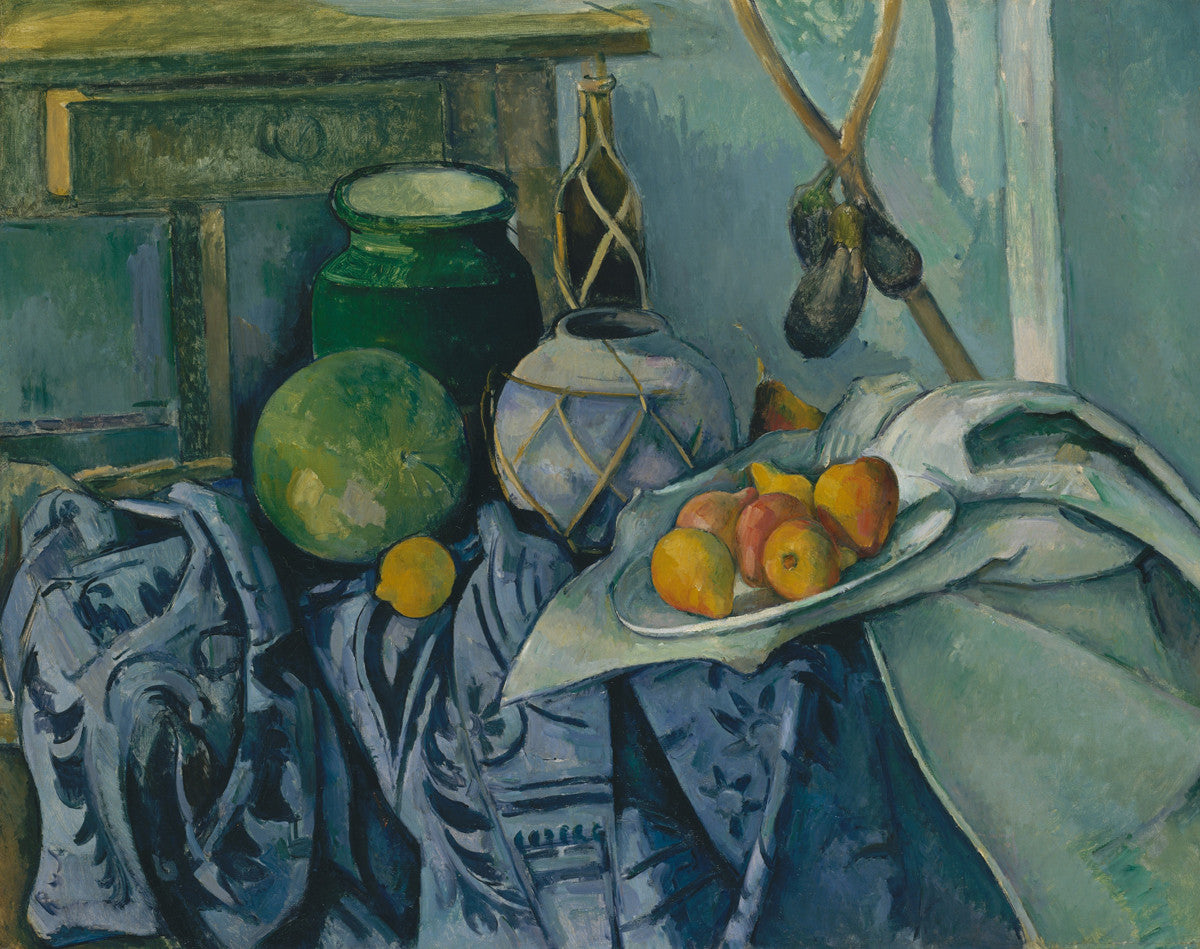Paul Cézanne - Still Life with a Ginger Jar and Eggplants-Reproduction-Get Custom Art