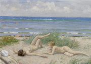 Paul Fischer - Girls on the beach-Reproduction-Get Custom Art