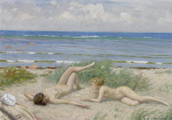 Paul Fischer - Girls on the beach