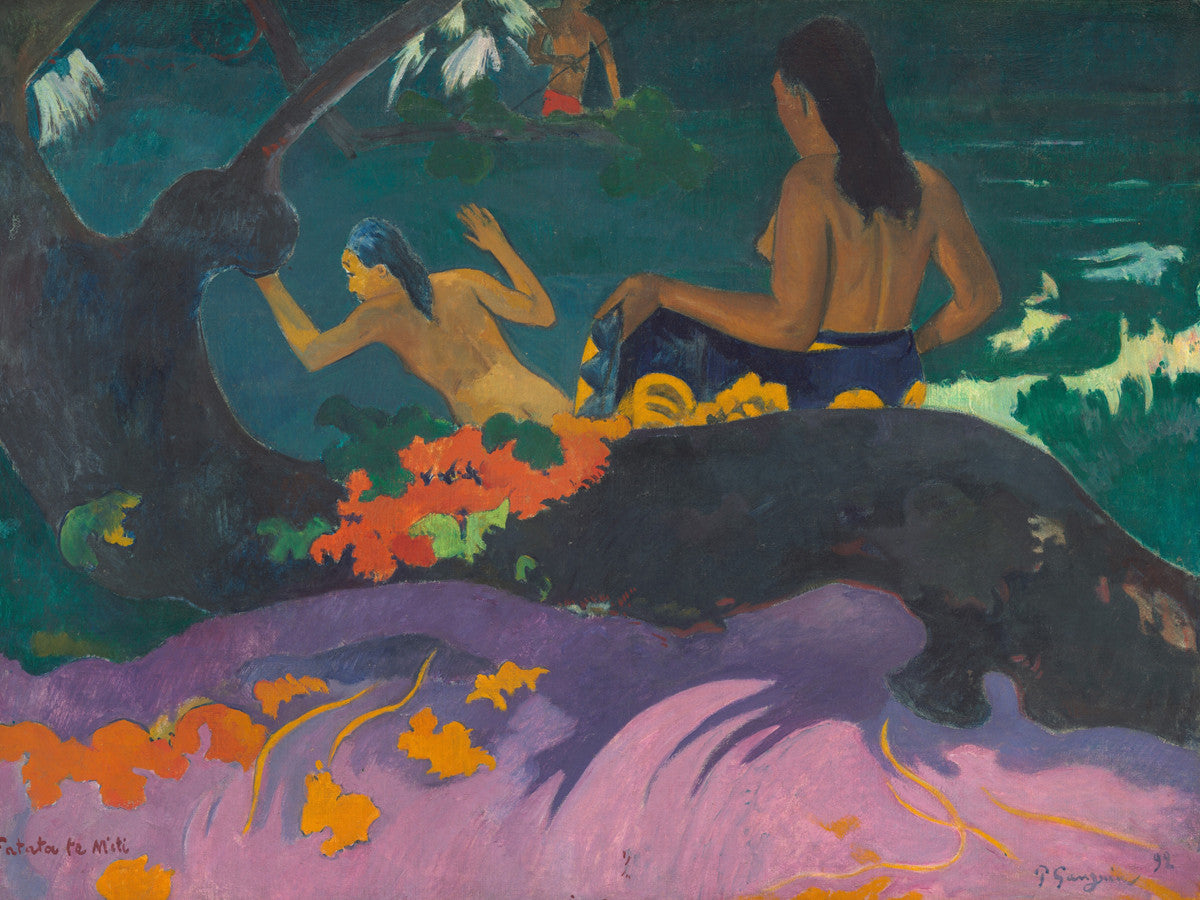 Paul Gauguin - By the Sea-Reproduction-Get Custom Art