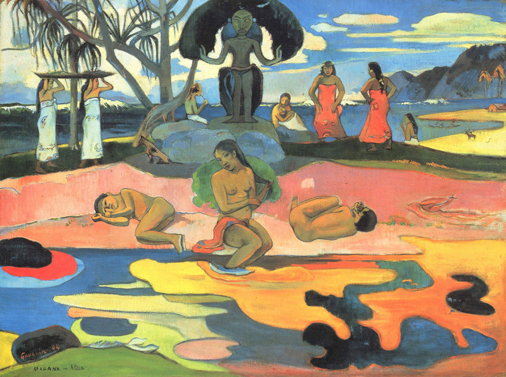 Paul Gauguin - Day of the God (Mahana no Atua)-Reproduction-Get Custom Art