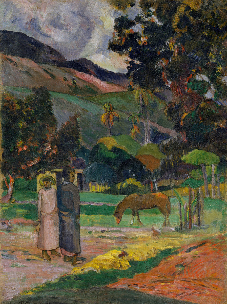 Paul Gauguin - Tahitian Landscape-Reproduction-Get Custom Art