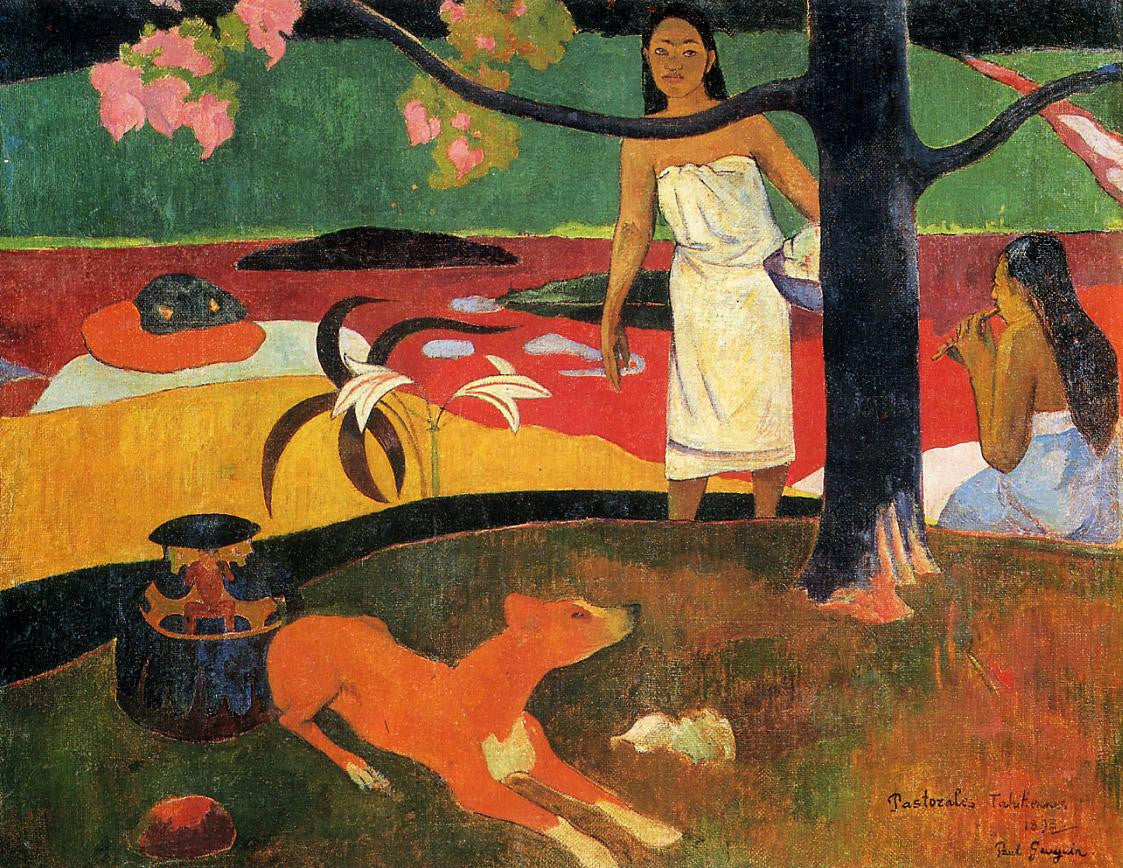 Paul Gauguin - Tahitian Pastoral-Reproduction-Get Custom Art