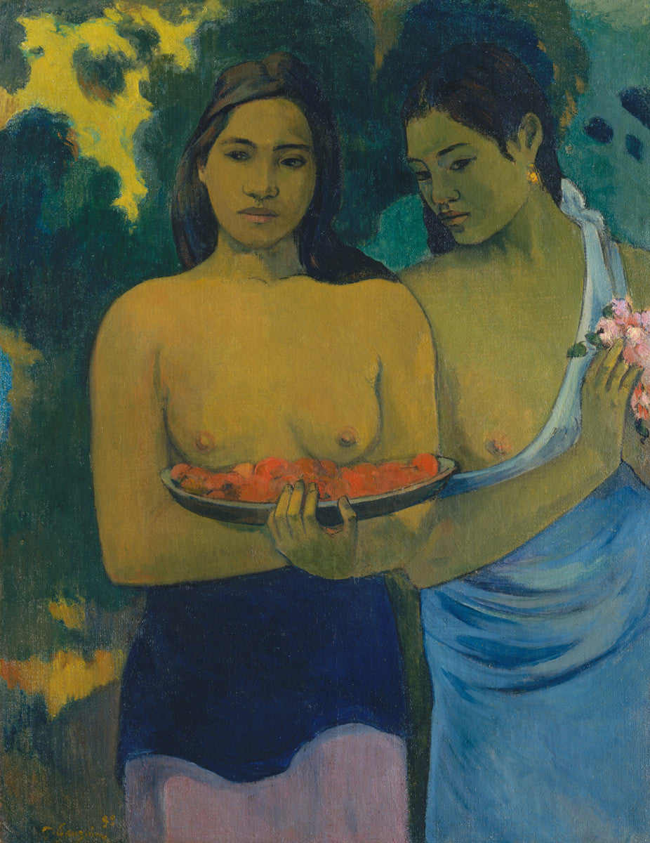 Paul Gauguin - Two Tahitian Women-Reproduction-Get Custom Art