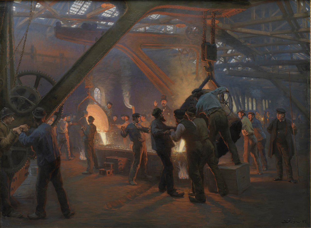 Peder Severin Kroyer - From Burmeister and Wain iron foundry-Reproduction-Get Custom Art