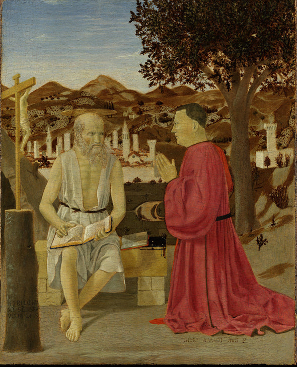 Piero della Francesca - Saint Jerome and a Supplicant