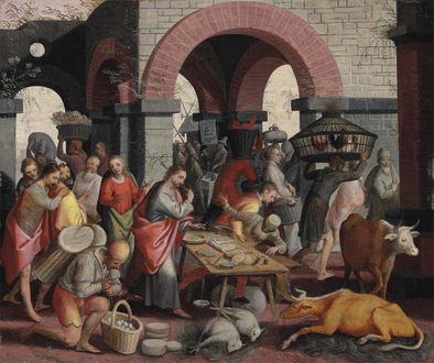 Pieter Aertsen - Christ cleansing the Temple