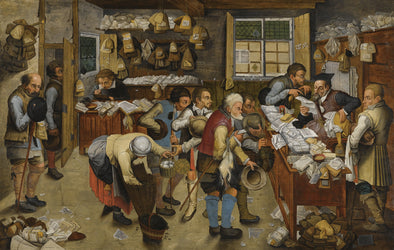 Pieter Bruegel the Elder - The Village Lawyer's Office