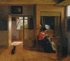 Pieter de Hooch - Interior with a Mother Delousing her Child