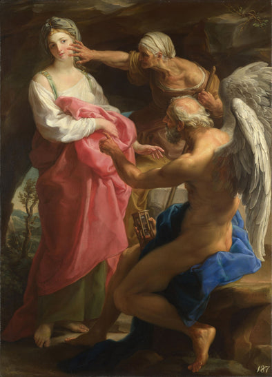 Pompeo Batoni - Time Orders to Destroy the Beauty of Old Age