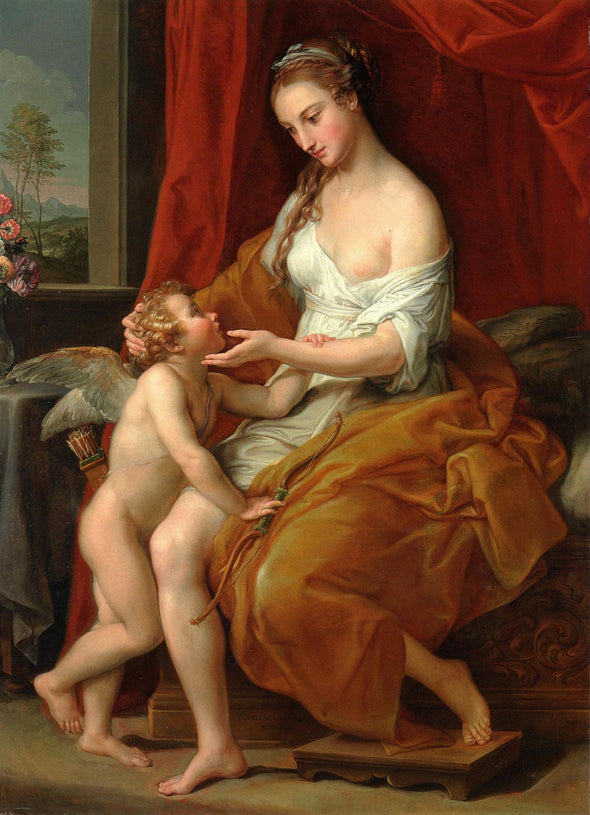 Pompeo Batoni - Venus Caressing Cupid