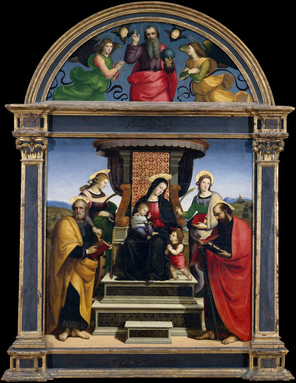 Raphael - Madonna and Child Enthroned with Saints