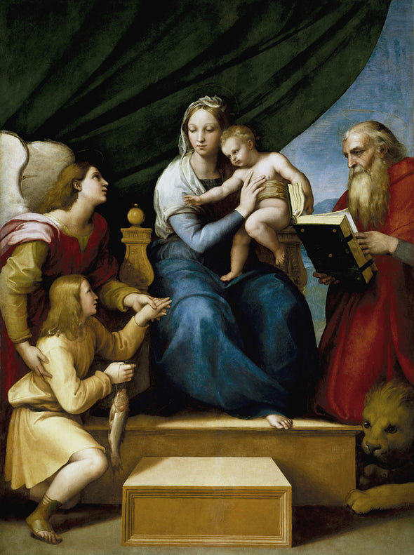 Raphael - The Holy Family with St. Raphael, Tobias and St. Jerome