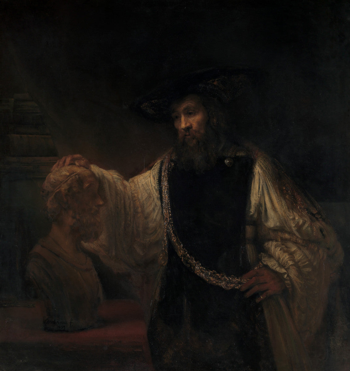 Rembrandt - Aristotle with a Bust of Homer-Reproduction-Get Custom Art