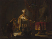 Rembrandt  - Daniel and Cyrus before the Idol Bel